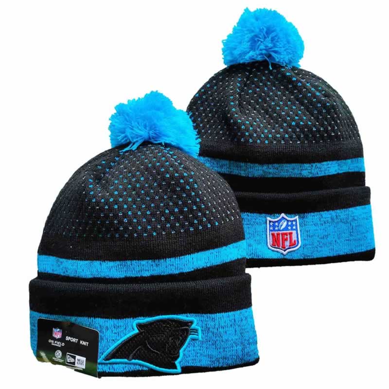 Panthers Team Logo Black and Blue Pom Cuffed Knit Hat YD,We sell and wholesale Panthers Team Logo Black and Blue Pom Cuffed Knit Hat YD on line form chian!